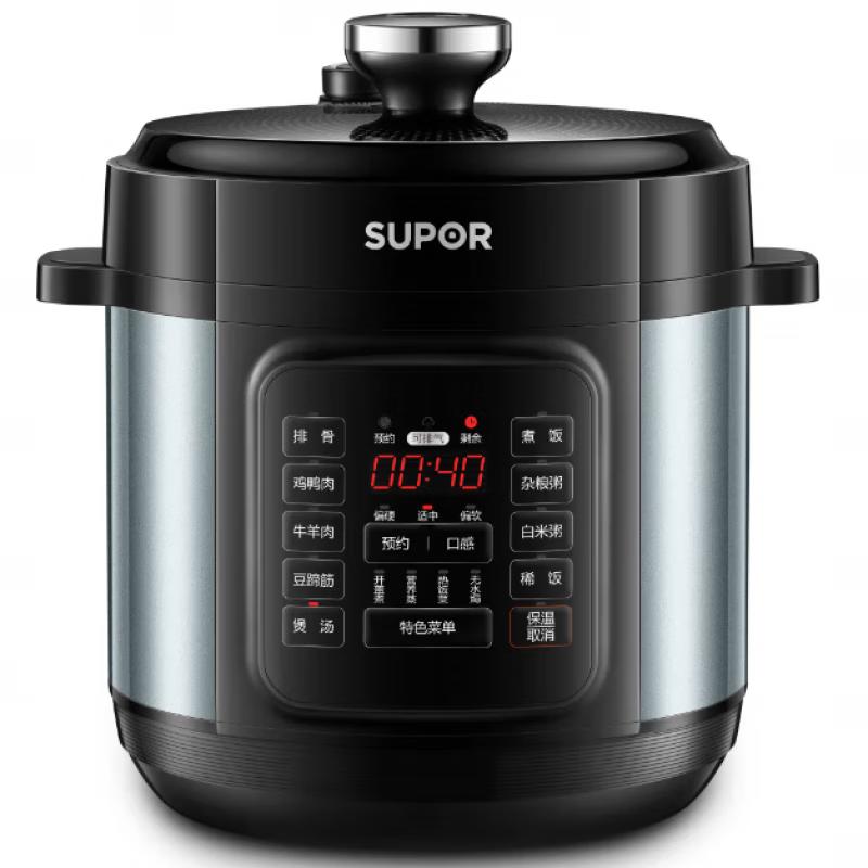 苏泊尔(SUPOR)电压力锅6L大容量 双胆智能预约压力煲SY-60YC6009Q 【配双球釜内胆】 6L