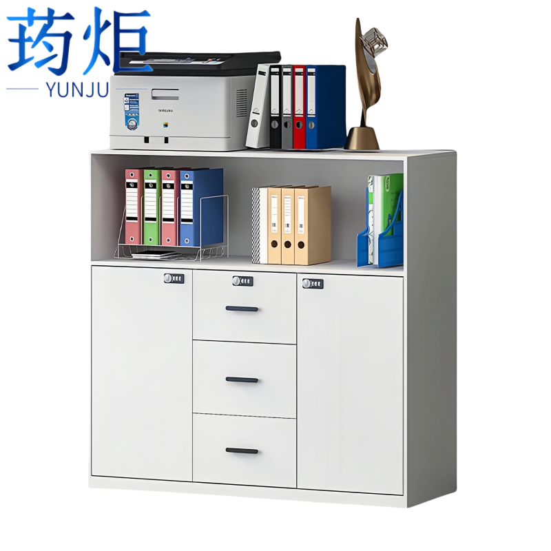 荺炬中三斗文件柜1200*400*1090mm个高清大图