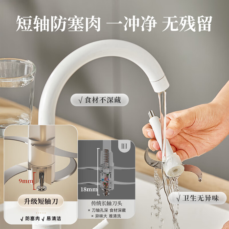 小熊绞肉机家用 碎肉机 电动多功能料理搅拌机饺子肉馅蒜蓉机 搅肉机 2L大容量全不锈钢杯高清大图