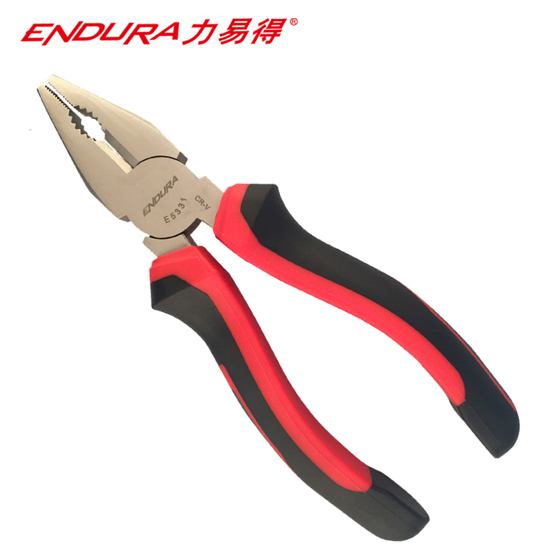 力易得(ENDURA)铬钒钢德式钢丝钳 克丝钳老虎钳断线钳 6英寸 货号E5331