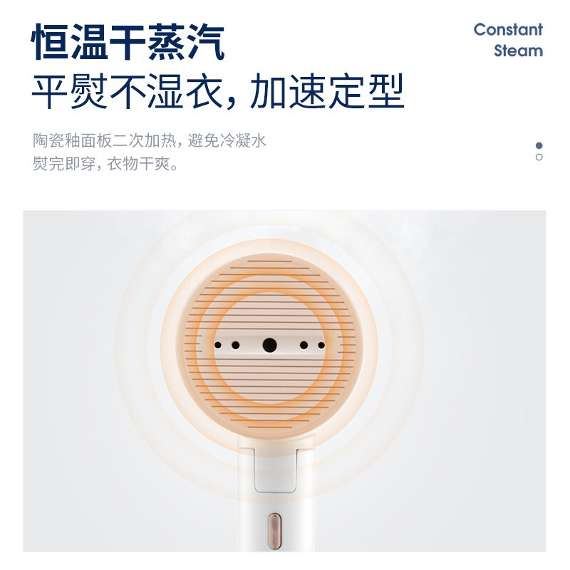 摩飞 蒸汽挂烫机MR2031 手持蒸汽电熨斗 可折叠 灰色高清大图
