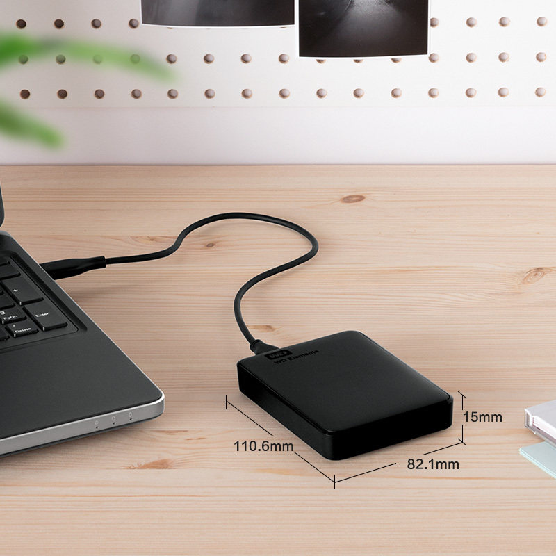 [苏宁]西部数据(WD) 西数 新元素系列 2.5英寸 USB3.0 移动硬盘 1TB(WDBUZG0010BBK)
