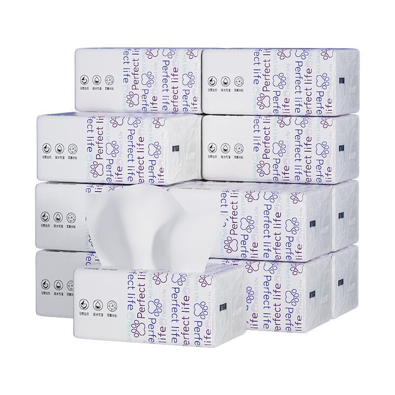 艾逸瑶选 原生木浆完美生活亲肤软抽纸360张12包AYYX038-12(套)