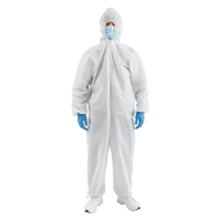 一次性隔离衣 DX1370 无纺布PP+PE 淋膜隔离服防护衣防尘衣(件)