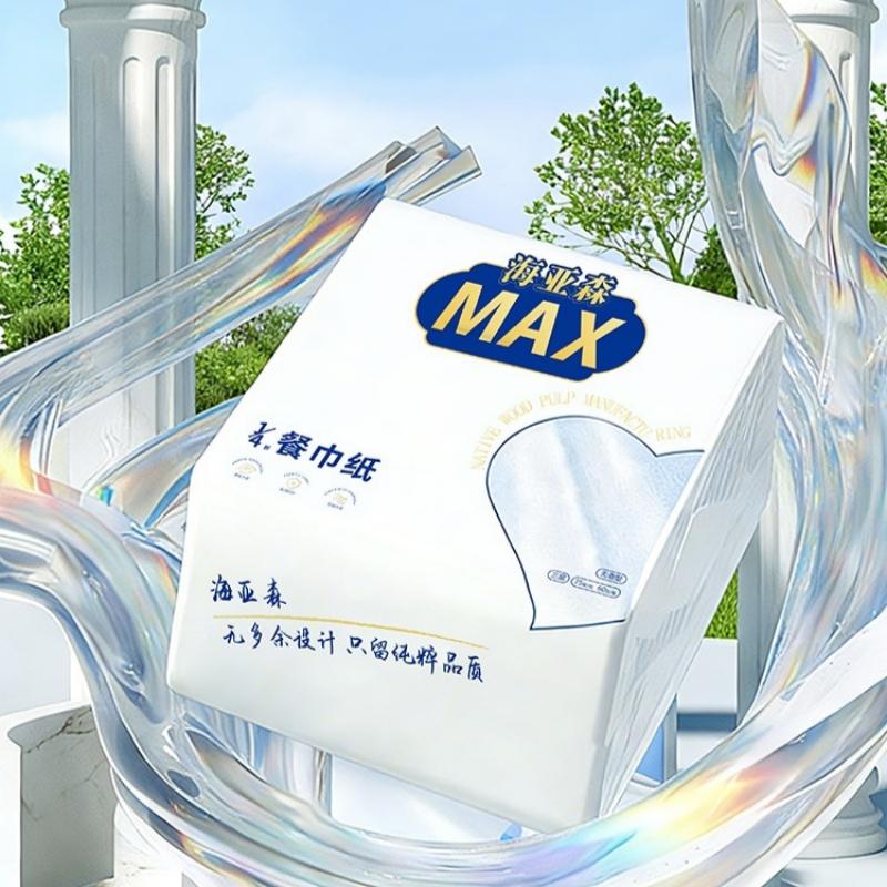 海亚森 M3006 1/4折餐巾纸3层无香型230*230mm*3层/张 75张/包 60包/箱 (计价单位:箱)高清大图