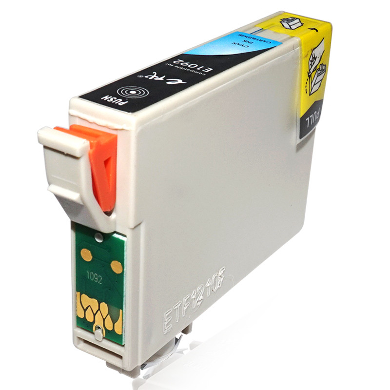 e代经典 T1092C墨盒蓝色 适用 爱普生ME30 300 70 360 510 520 1100 600F 650F高清大图