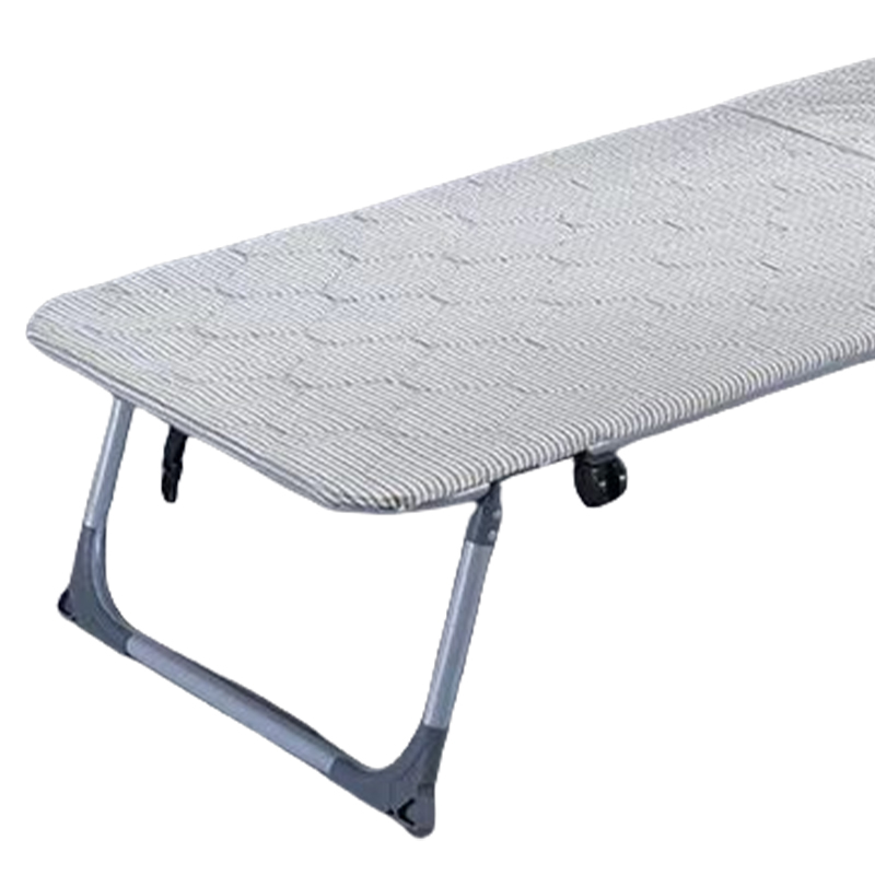 围达 板式折叠床 80宽白色条纹款 张高清大图