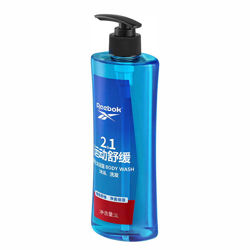 REEBOK锐步男士二合一沐浴露-运动舒缓1000ml 沐浴乳洗发膏二合一高清大图