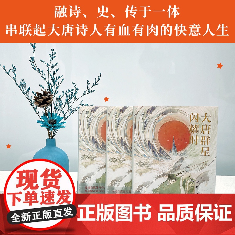 大唐群星闪耀时(诗词大V“周公子爱读书”,爆笑解读大唐诗人) 周公子 时代华语 长江文艺出版社 正版书籍高清大图