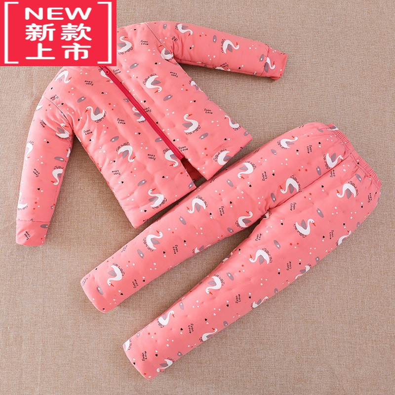 可莉允2022新款花手工棉衣 婴儿加厚棉裤下装 男女宝宝加厚冬季棉服