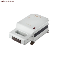 丽克特(recolte)日本家用早餐机烤面包机三明治炉帕尼尼吐司机不粘涂层 功率600 上下盘单独加热 星星灰