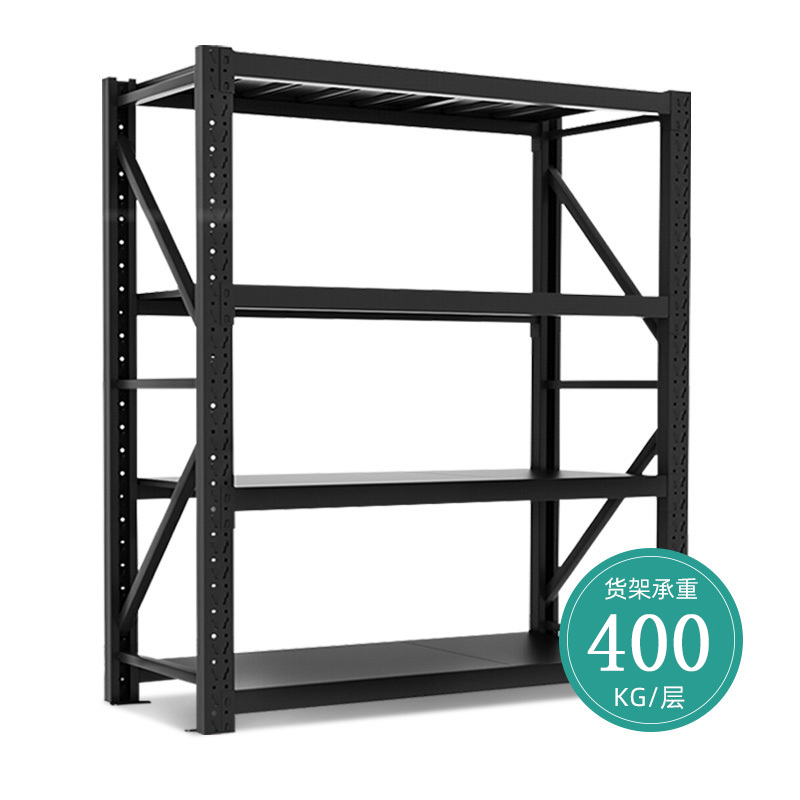 慧采云 钢制中型货架储物架货架仓储置物架产品整理架承重400KG/层高清大图