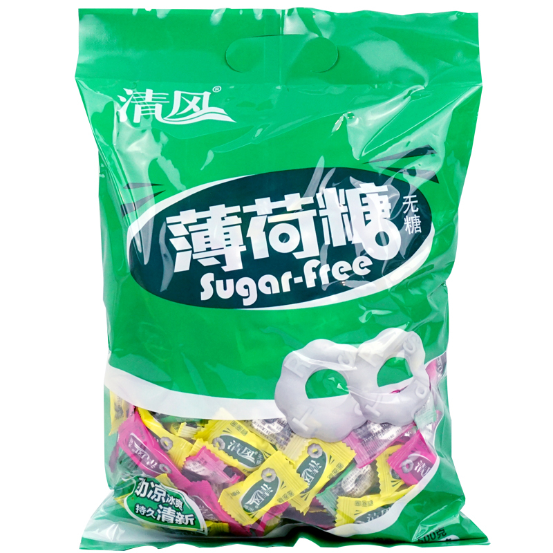 清风 无糖薄荷糖 500g