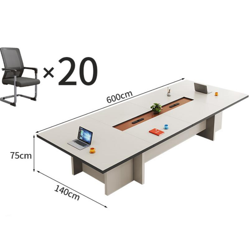 怡卓欧长条桌6*1.4米+20椅组高清大图