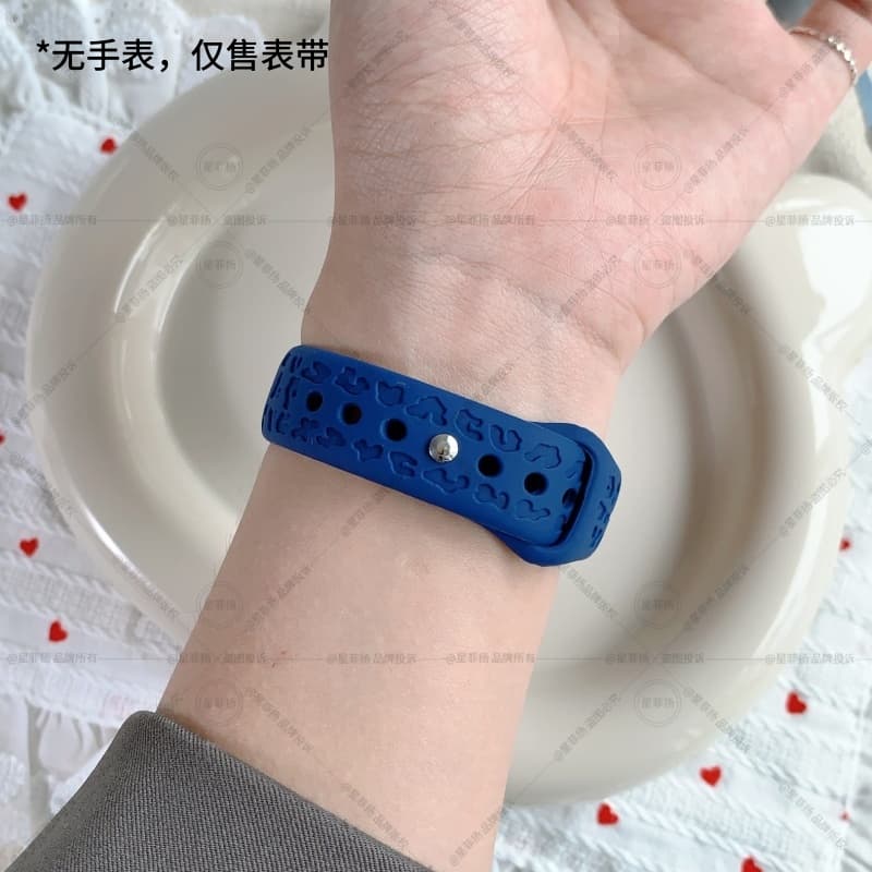 可爱猫爪适用小米手环9表带新款小米手环10表带硅胶镭雕小米手环8表带智能小米10/9陶瓷版手环手表腕带配件3264高清大图