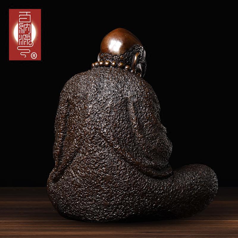 家柏饰(CORATED)达摩摆件 悟道沉思禅意祖师茶室瑜伽室会所中式饰品高清大图