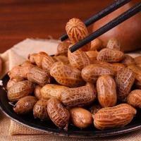 五香卤煮花生水煮花生带壳入味水煮花生下酒菜休闲零食宵夜即食品500g[HB]