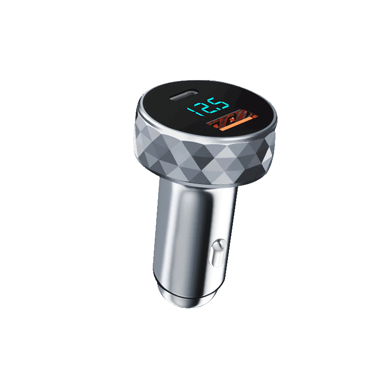 纽曼车载充电器头HC30 锖色迷你可爱小巧充电头双usb插孔手机快充汽车用多功能车充点烟插头QC3.0快充闪充无线图片