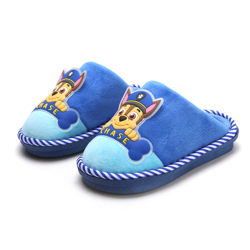 汪汪队儿童棉拖鞋男冬季可爱防滑宝宝小孩子男童毛毛鞋居家居拖鞋