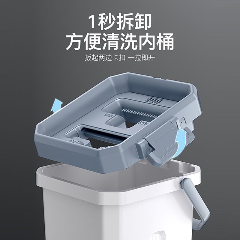 [清洗桶+1拖把+2块布] 洁仕宝拖把家用免手洗懒人刮刮乐拖地神器平板拖把一拖净吸水
