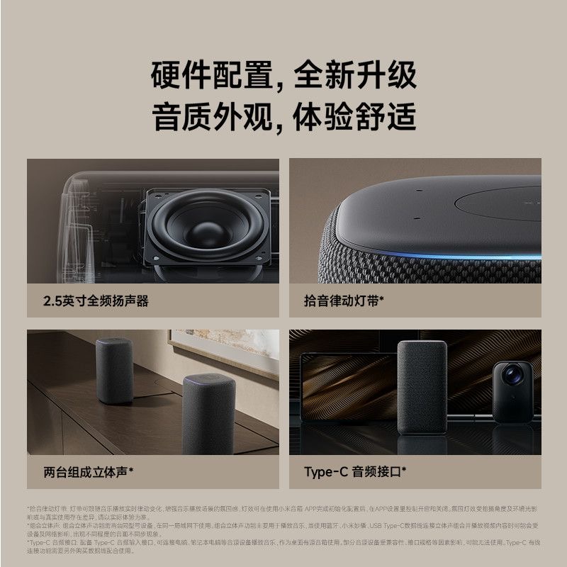 新品小米智能音箱Pro超级小爱同学ai大模型蓝牙音响红外遥控家用高清大图