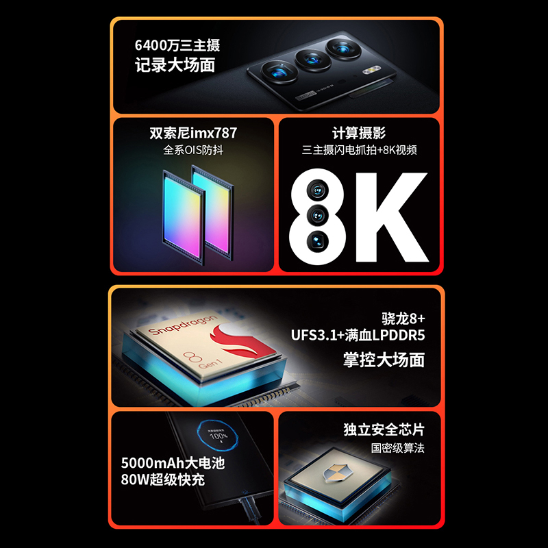 中兴40ultra新品5G手机12+512GB水墨