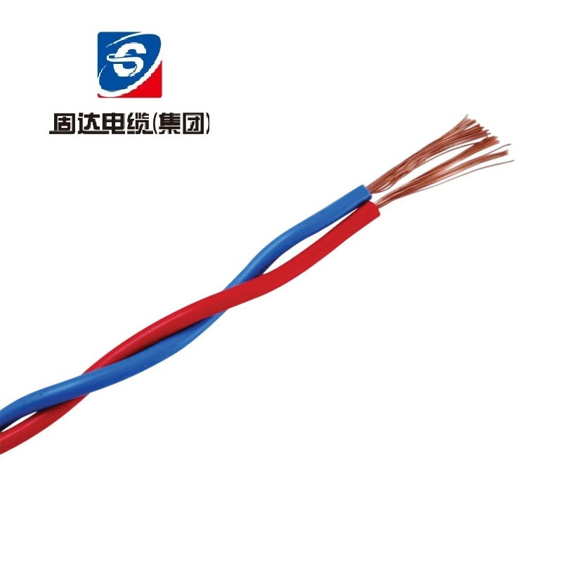 固达电缆 无卤低烟阻燃耐火铜芯双绞线 WDZBN-RYJS-2*2.5 卷高清大图