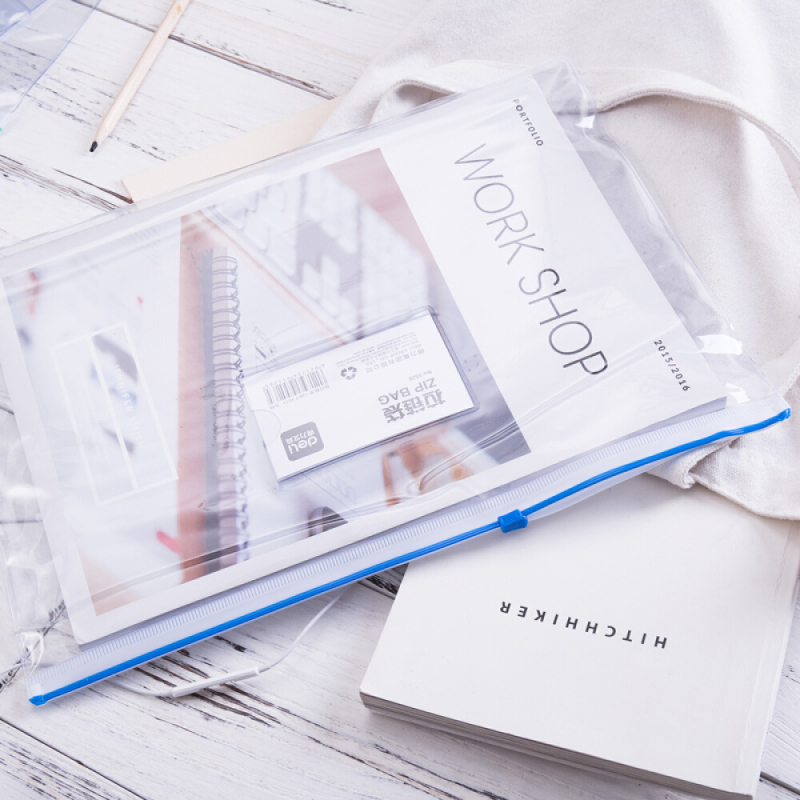 得力5526拉链袋A4(混)12只/包高清大图