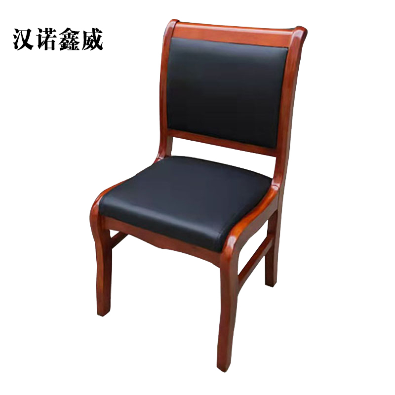 汉诺鑫威会议椅现代椅子皮面靠背椅无扶手[工厂现做 7天内发货]