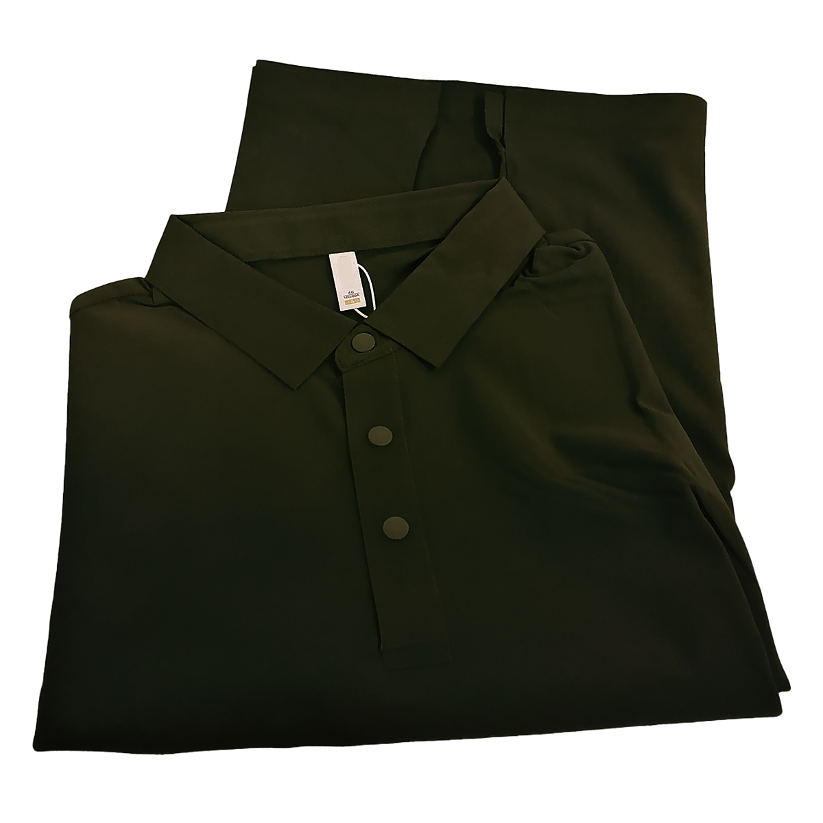 鸽护 短袖POLO 抗皱军绿 件高清大图