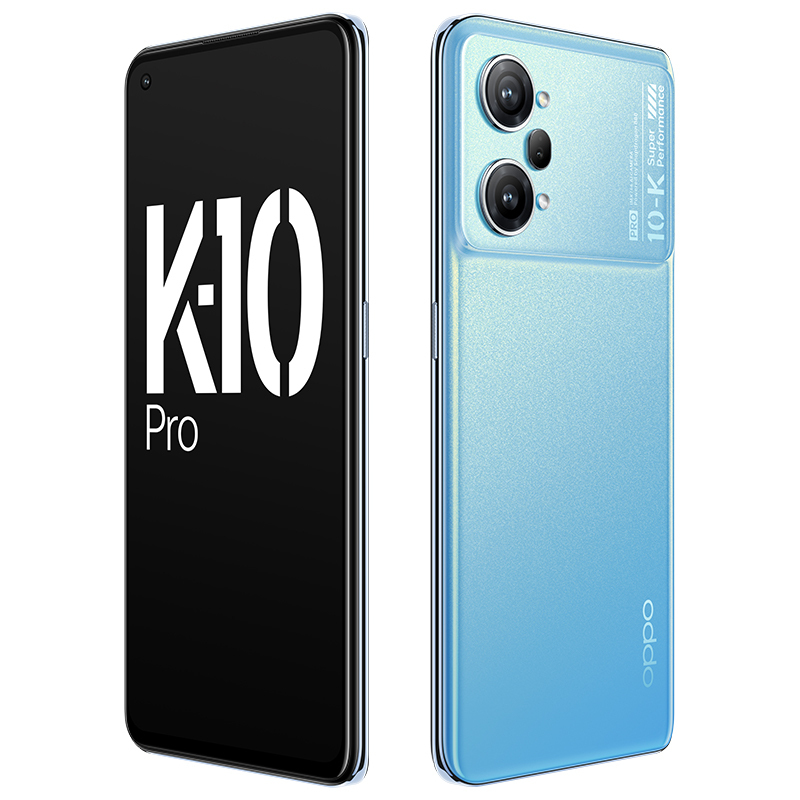 OPPO K10 Pro 晴蓝 8GB+128GB 5G全网通手机 高通骁龙888旗舰处理器 80W超级闪充 5000mAh大电池 索尼IMX766 OIS主摄