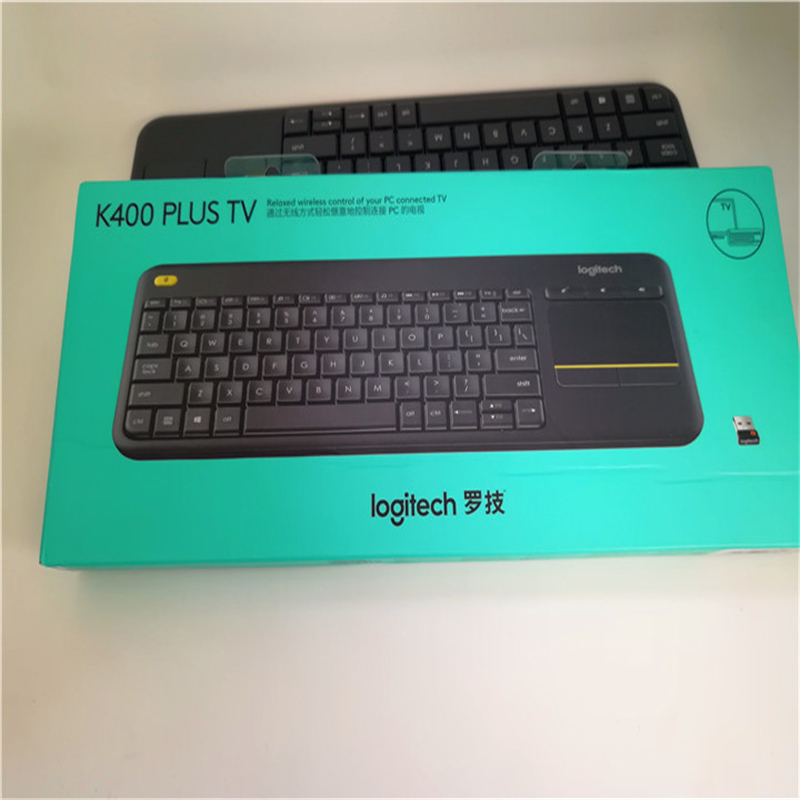 罗技K400Plus无线触控键盘黑色