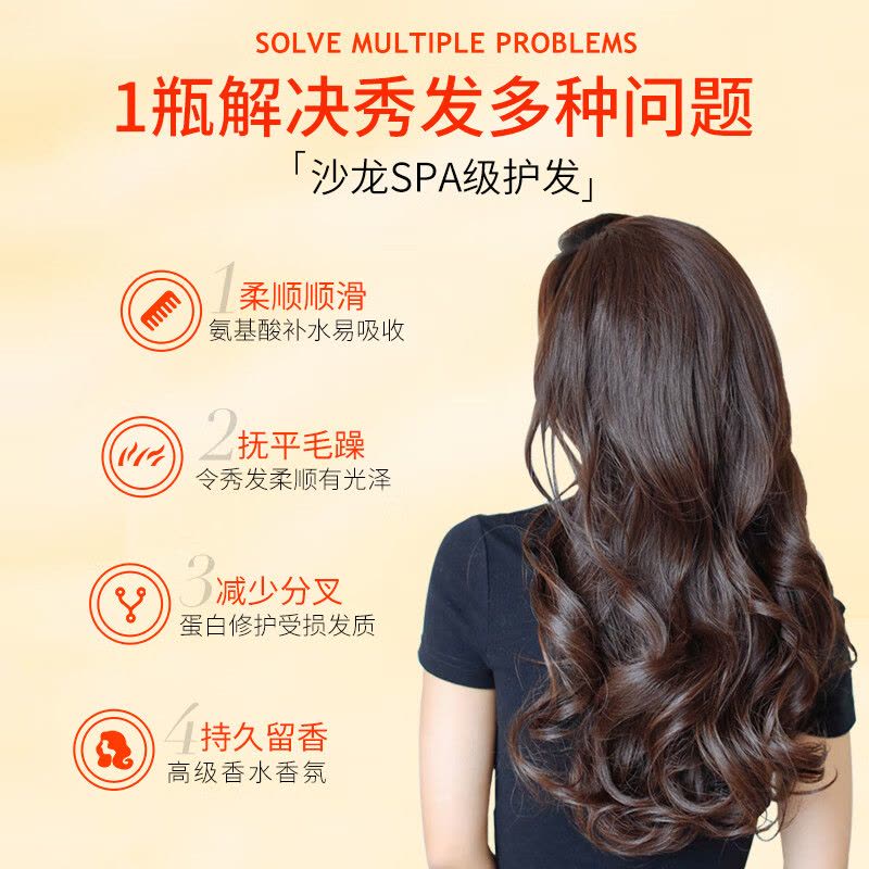 LK 氨基酸小麦胚芽蚕丝护发精华素750g图片