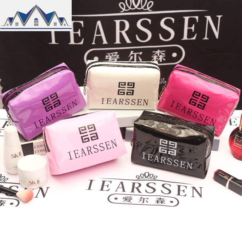 ins网红化妆包小号便携韩国简约大容量化妆袋少女心洗漱品收纳盒 三维工匠收纳包高清大图