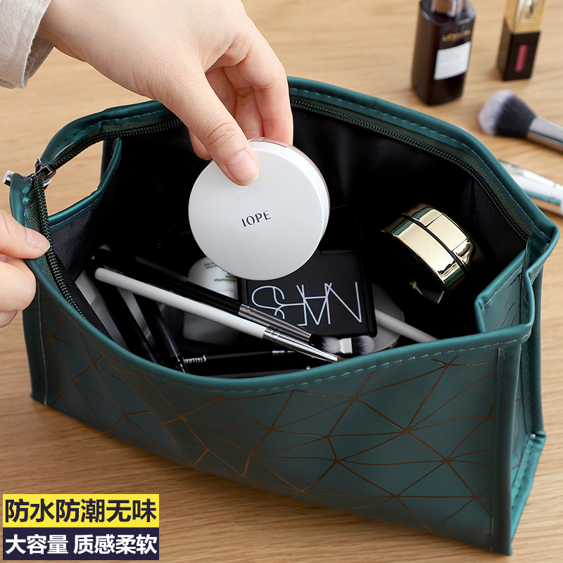 网红化妆包女大容量便携箱品小号旅行盒随身洗漱收纳袋ins风超火收纳袋 三维工匠高清大图