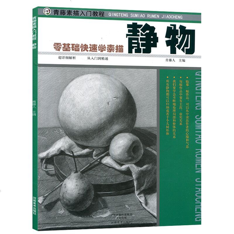 青藤素描入教程零基础快速学素描静物美术教材素描教程书籍素描基础