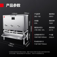 德玛仕(DEMASHI)SRZ-250卧式开水柜步进式大容量开水器 烧水机三龙头21KW(SRZ150系列工程款)