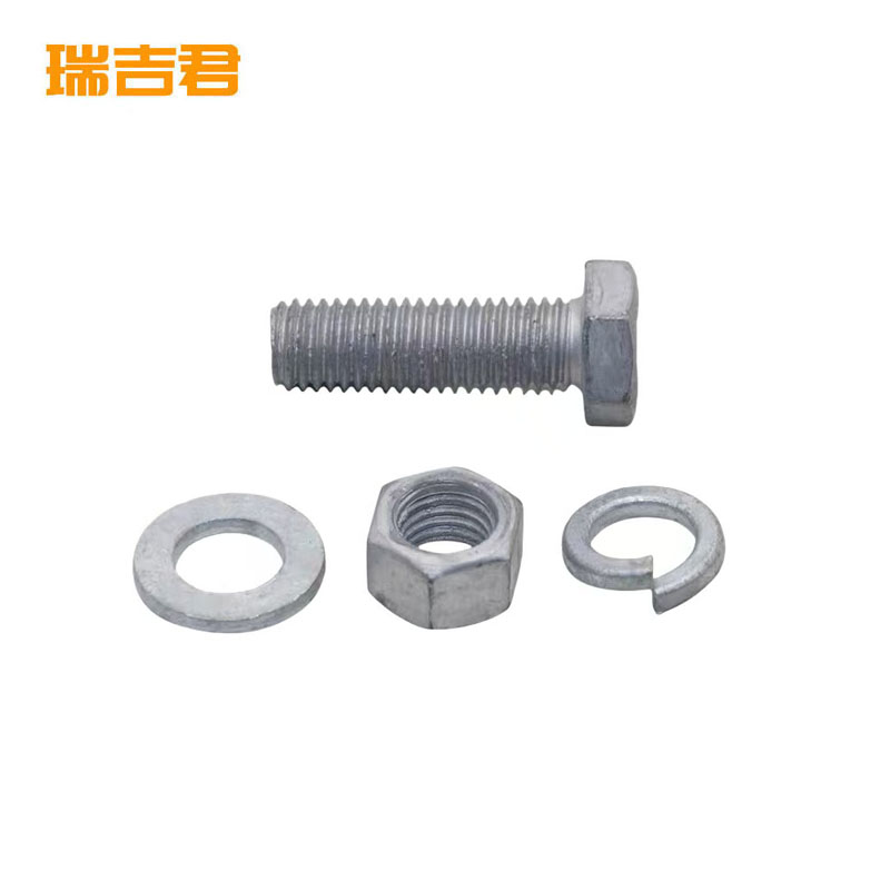 瑞吉君 镀锌穿钉带帽 带垫片带母 M16*125mm 套高清大图