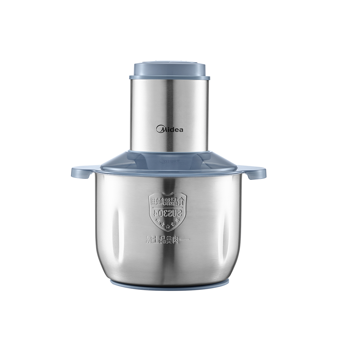 美的(Midea)绞肉机家用多功能搅拌机不锈钢料理机3L大容量500W秒速绞馅婴儿辅食机绞馅机碎肉机 JD55B