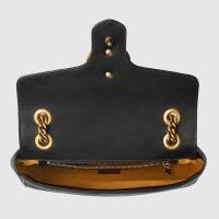 GUCCI 古驰女包 MARMONT系列牛皮双G绗缝女士单肩包443497系列26cm*15cm*7cm