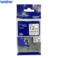 兄弟(brother)标签色带TZe-Z131 透明底黑字 12mm 原装正品