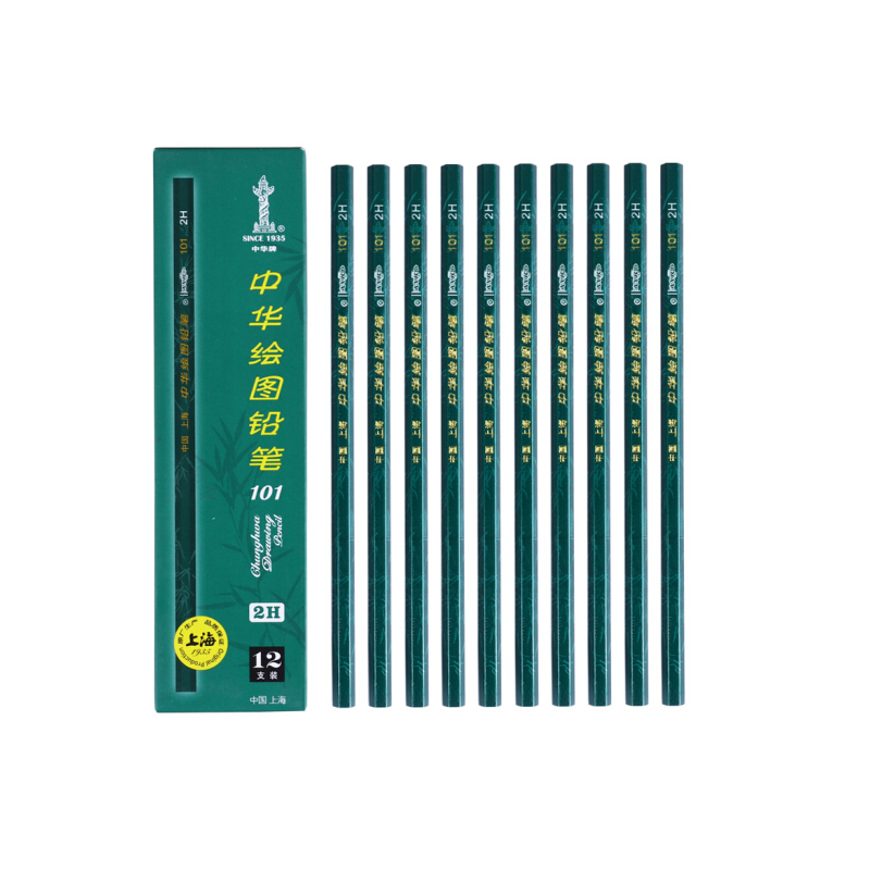中华绘图铅笔1012b12支盒