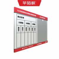 芊陌帆/亚克力UV警示标识/网格化公告牌/30*40cm/块