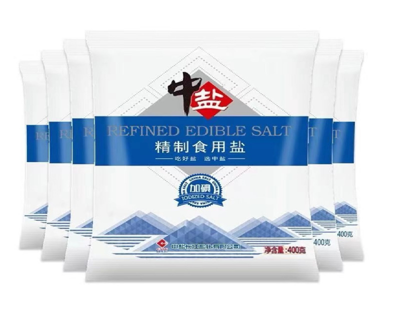 中盐 精制食用盐400g*50袋高清大图