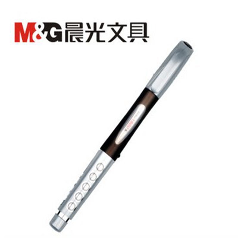 晨光 GP1530 大白鲨大容量中性笔商务办公签字笔黑色0.5水笔 12支/盒 红色 HB