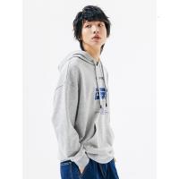 美特斯邦威连帽卫衣男新款秋季简洁印花宽松外套潮流男士上衣