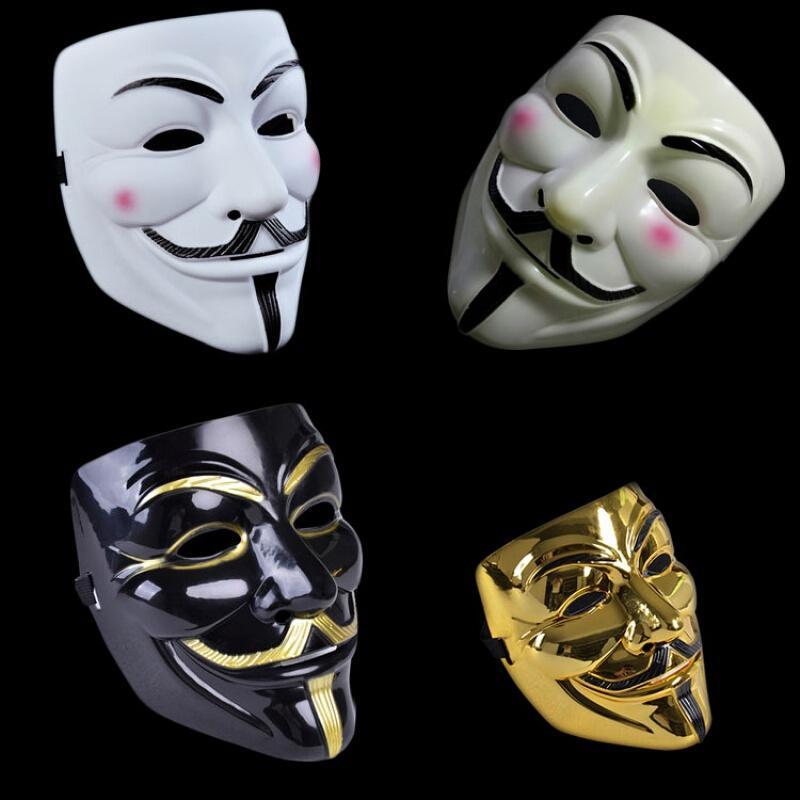 cosplay鬼舞面具男化妆舞会假面派对道具万圣节v字仇杀队面具