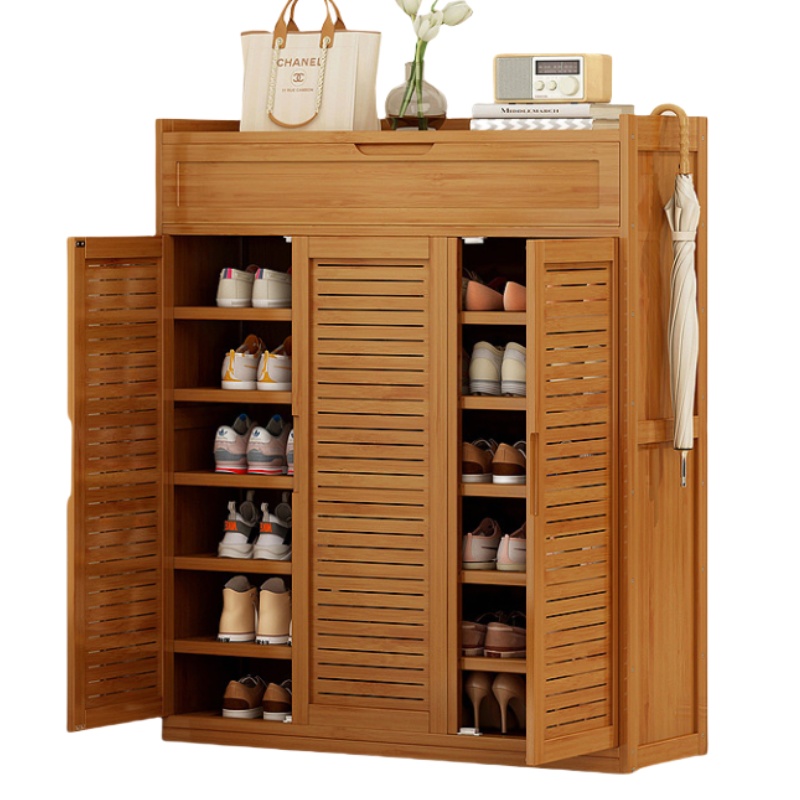 攸形鞋柜三门八层900*320*1120mm个高清大图