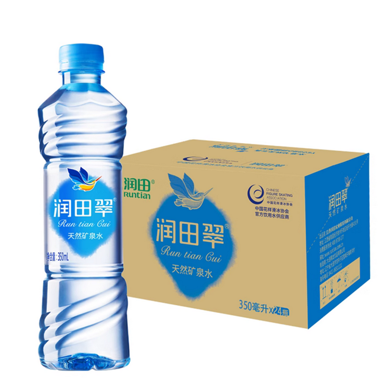 润田翠天然矿泉水350ml*24瓶/箱 D