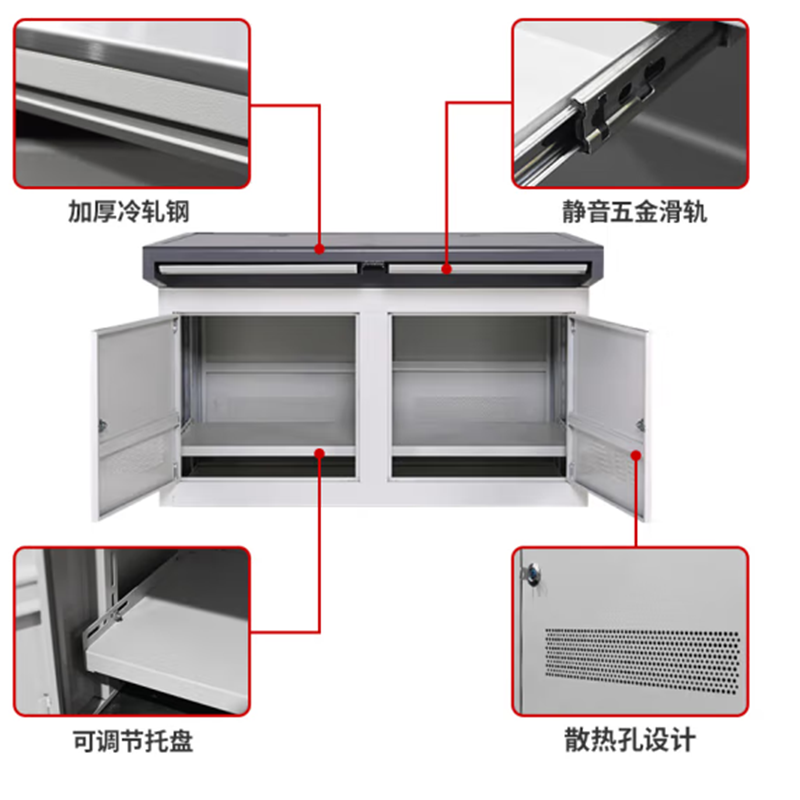 鑫金虎双联监控操作台工作控制台I6 1200*640*750mm高清大图
